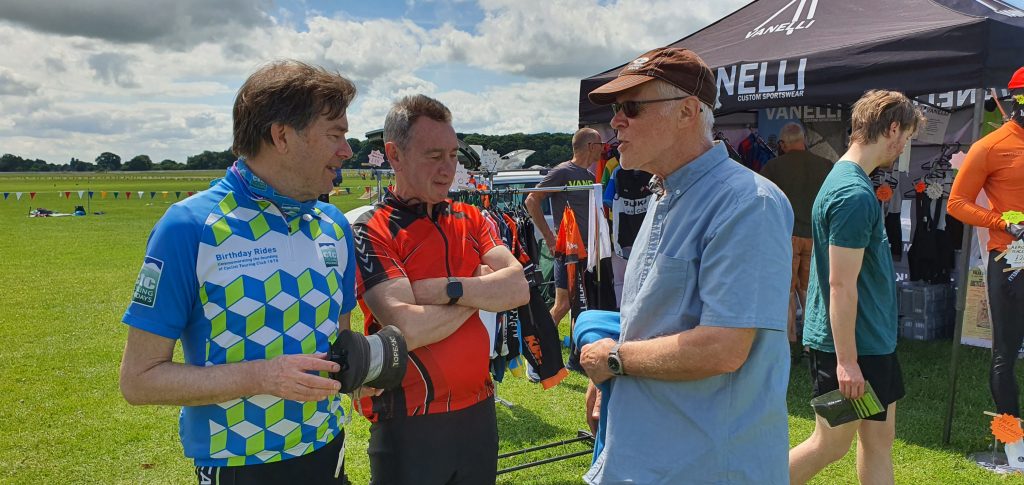 three members chatting